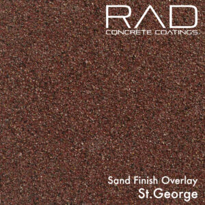 Sand finish deep red floor coating St. George