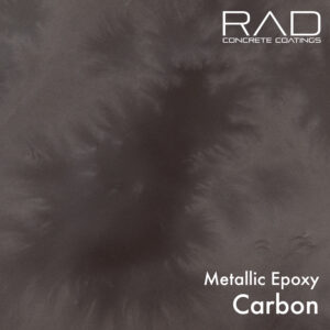 Carbon colored epoxy floor covering
