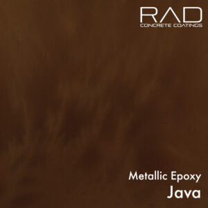 Java brown metallic epoxy coating floors
