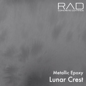 Moon Grey colored metallic epoxy floor covering