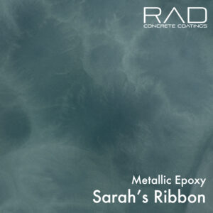 Sarah's Ribbon Blue Metallic epoxy coating for garages and floors